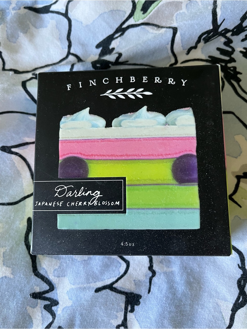 Finchberry Darling Japanese Cherry Blossom Layered Soap - Pastel Multicolor